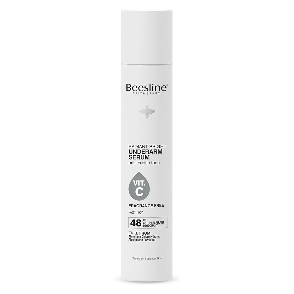 Beesline Radiant White fragrance-free underarm serum 150ml.