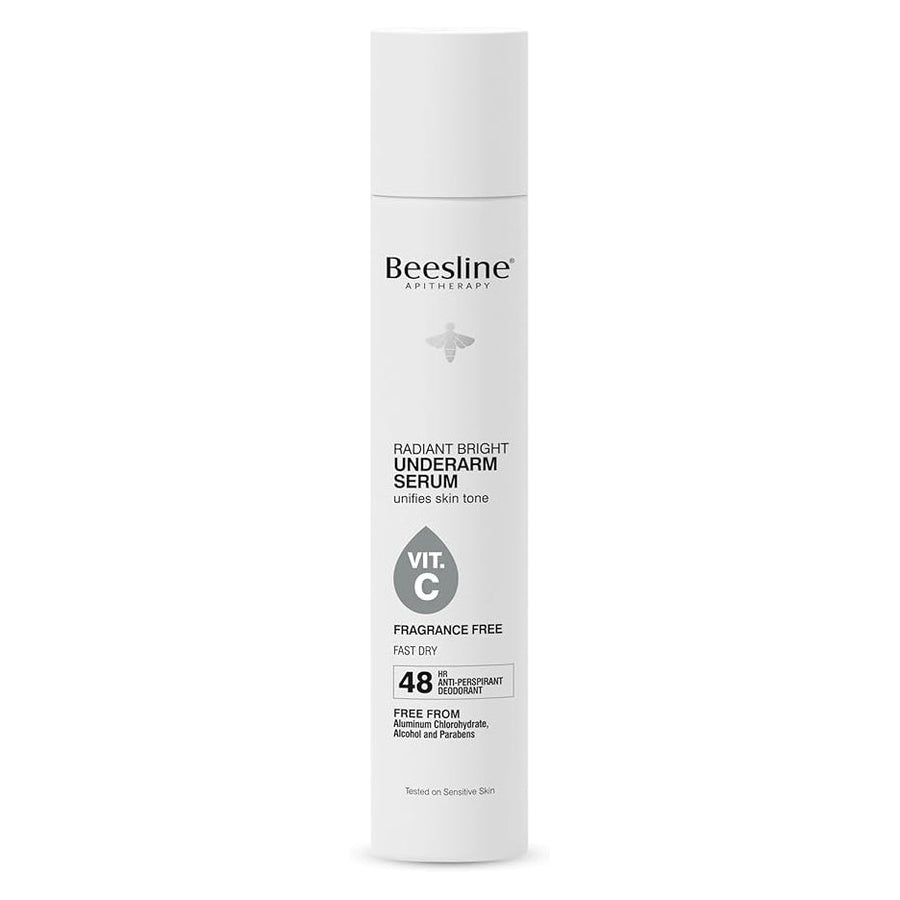 Beesline Radiant White fragrance-free underarm serum 150ml.