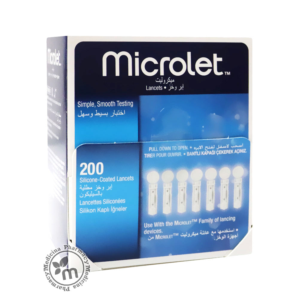 Bayer Contour Microlet Lancets 200s