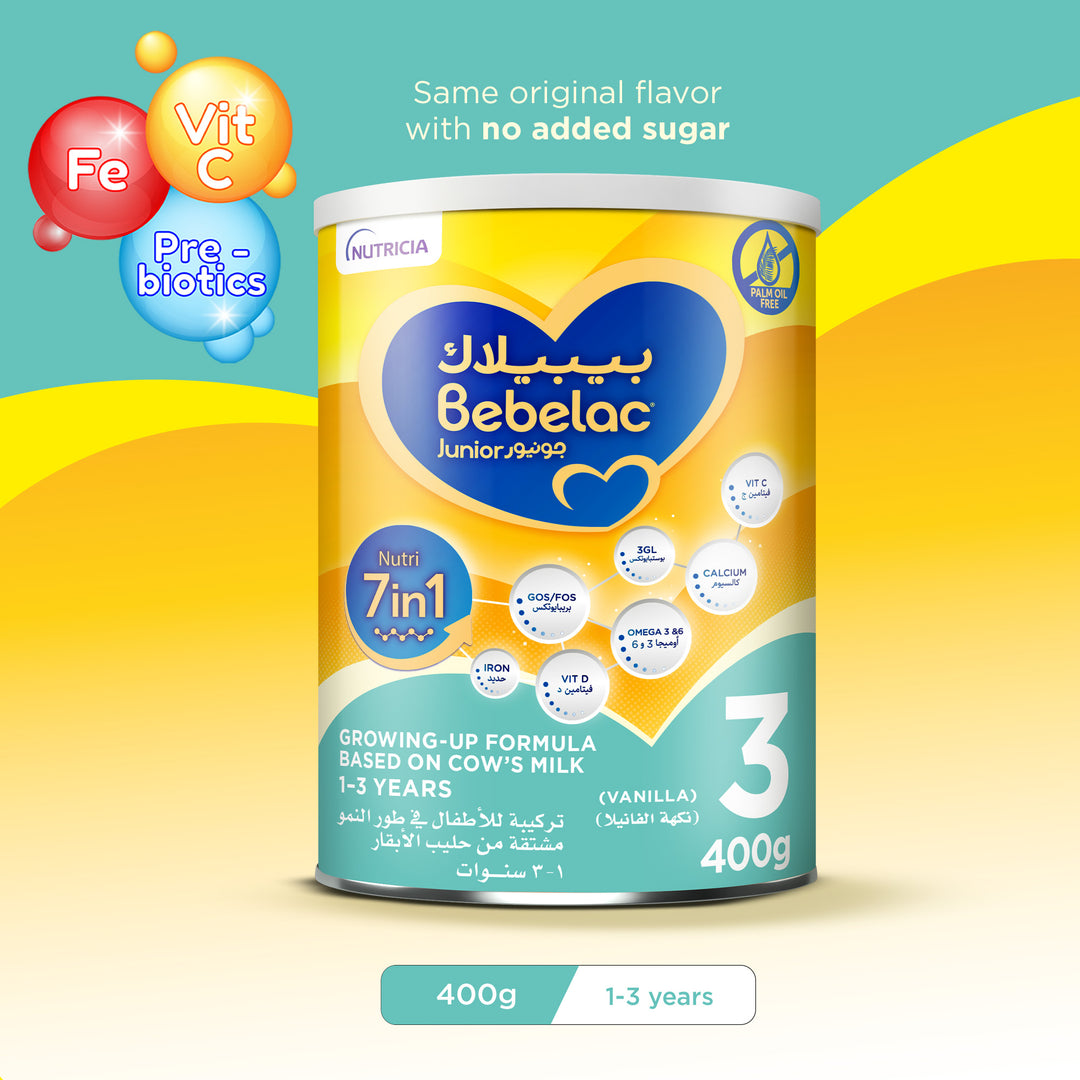 Bebelac Junior 3 7-in-1 Growing-Up Formula 400g