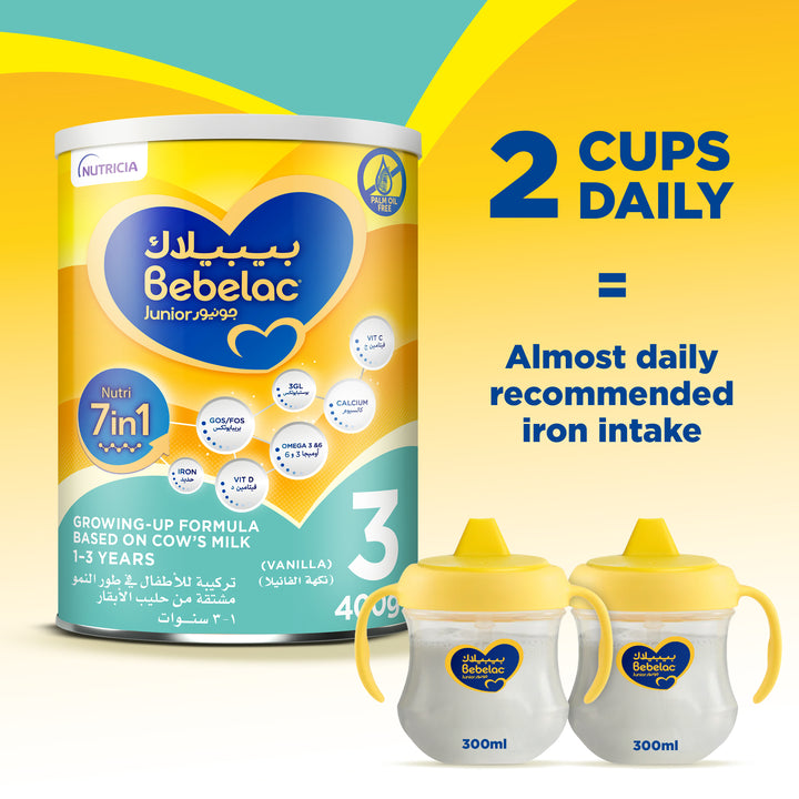 Bebelac Junior 3 7-in-1 Growing-Up Formula 400g
