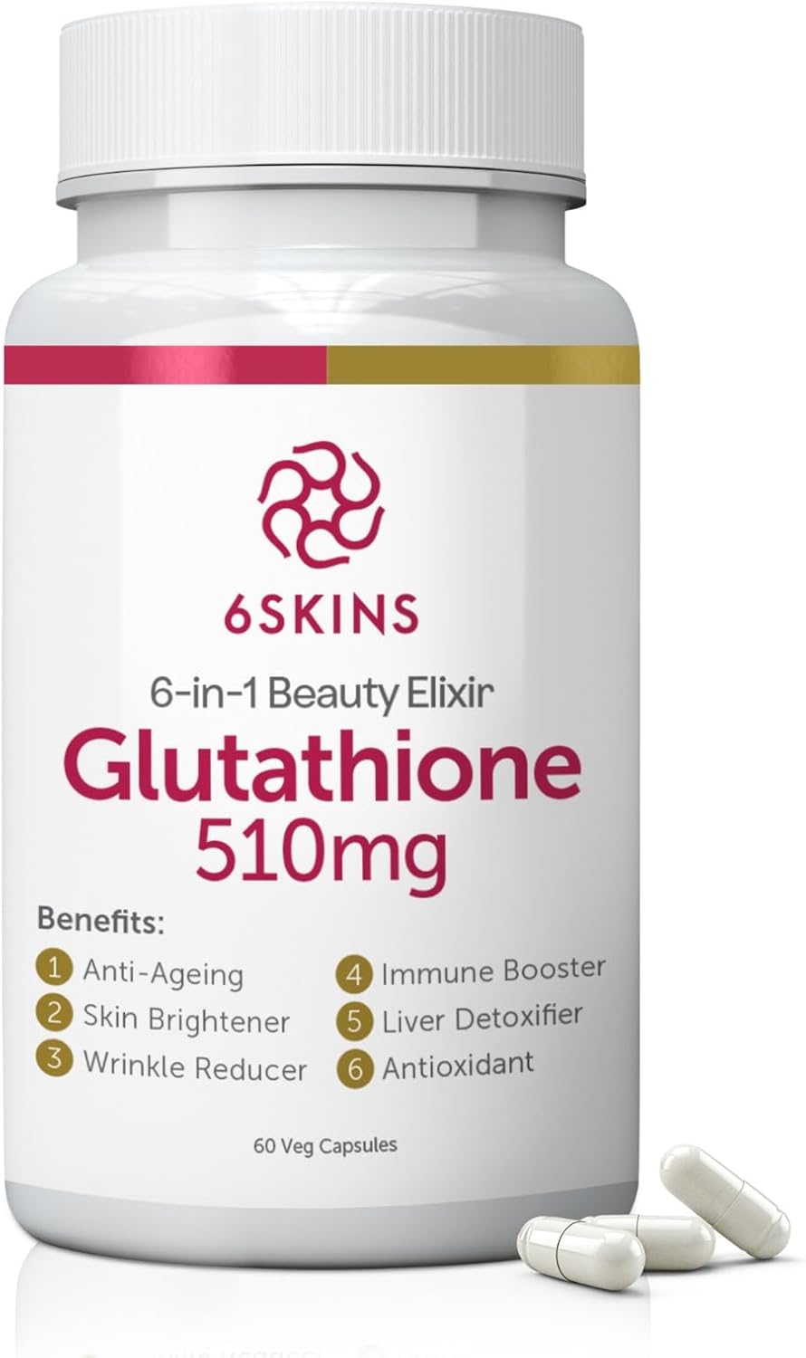 6Skins 6N1 Beauty Elixer W/Gluta 510Mg Cap 60S