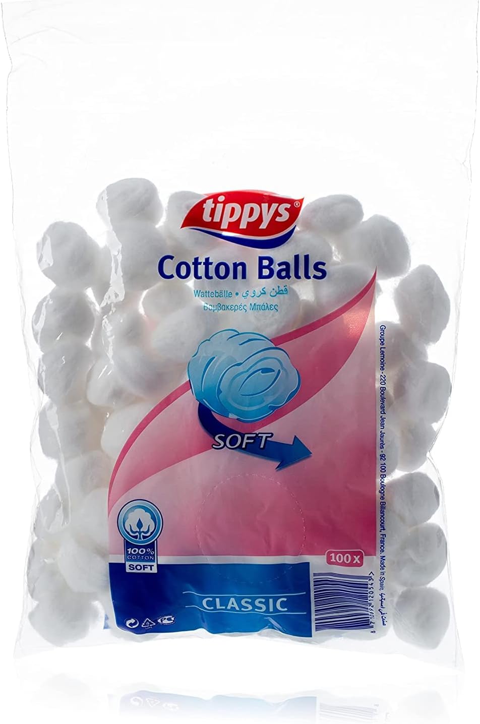 Tippys Classic Soft Cotton Balls 100S