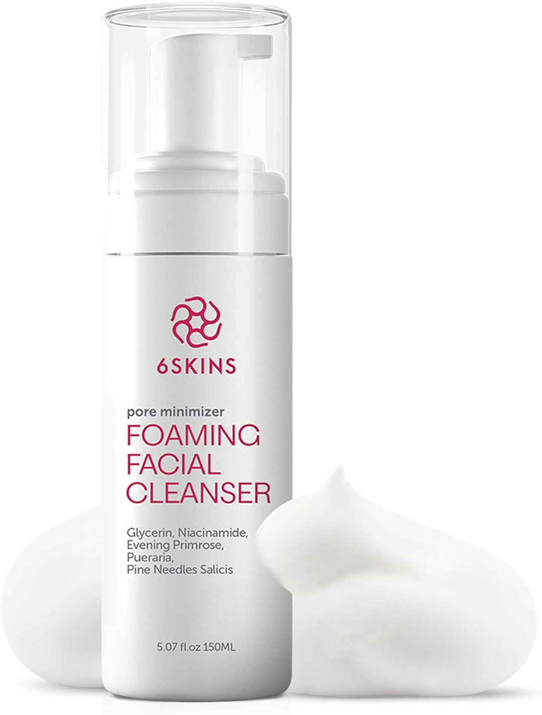 6Skins Pore Minim Foaming Facial Cleanser 150Ml