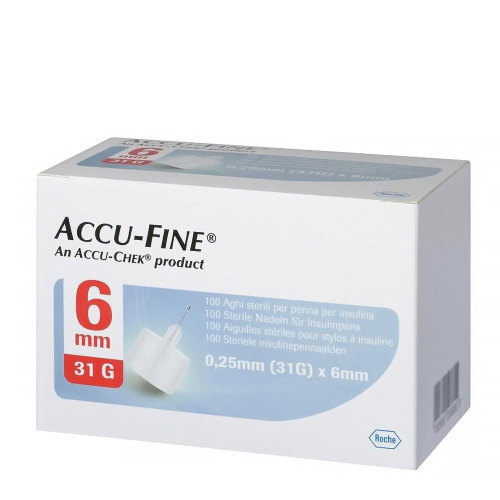 Accu-Fine 0.25Mm (31G)X6Mm Pen Needles