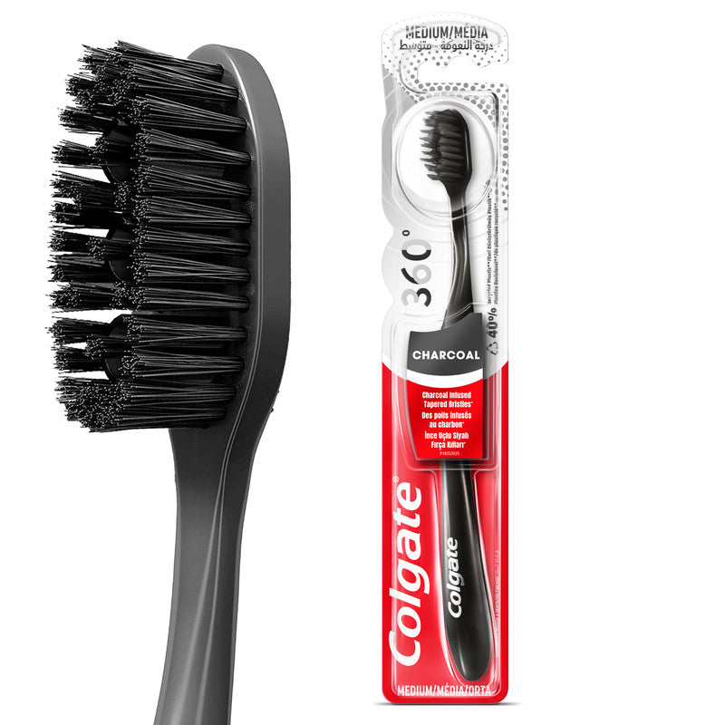 COLGATE TB 360 MEDIUM CHARCOAL 1S