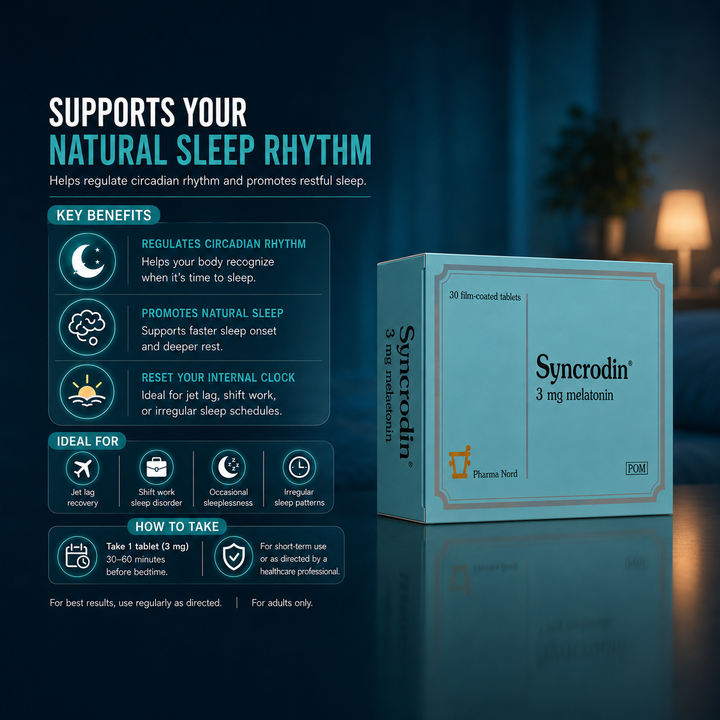 Melatonin Tablets 3mg Syncrodin 30s
