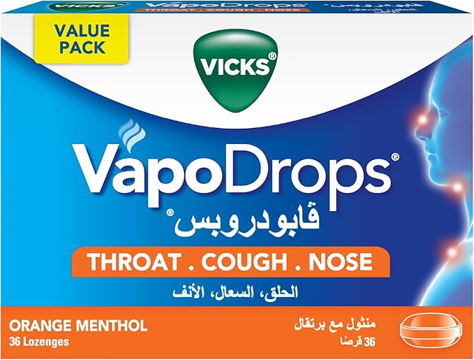 Vicks Vapodrops Orange Lozenges 36S
