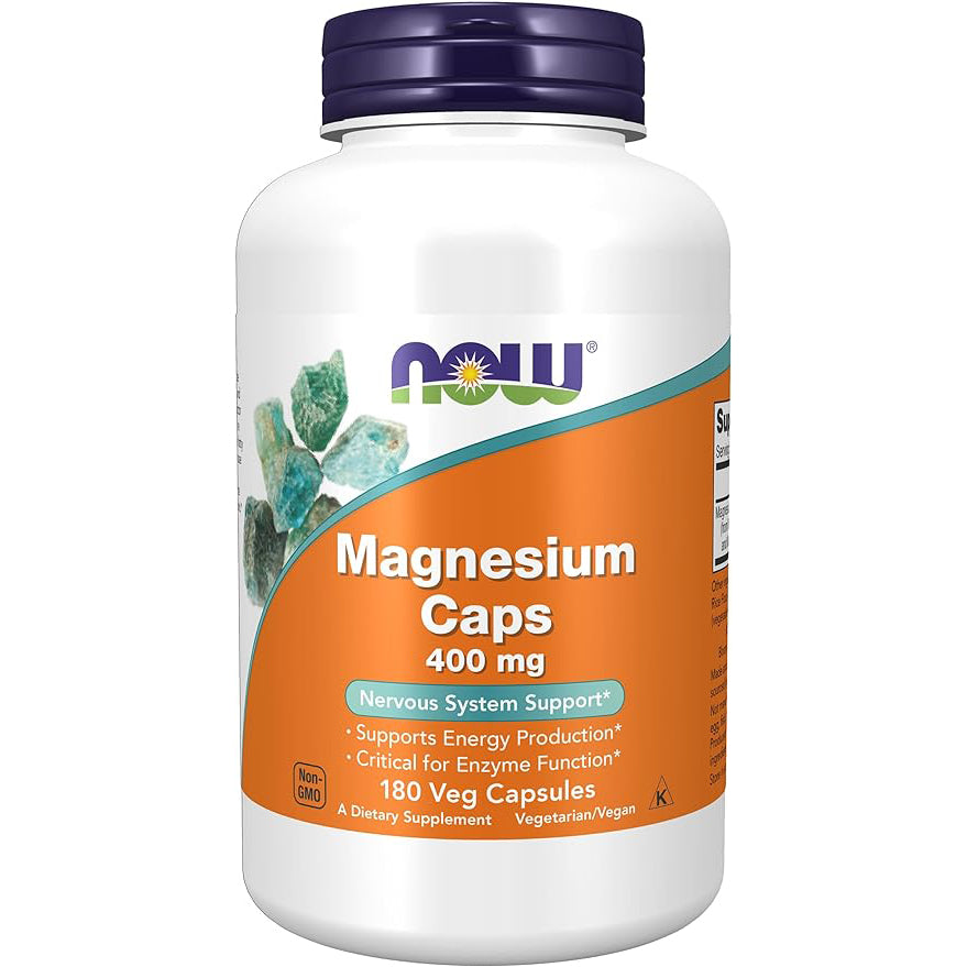 Now Magnesium 400mg Capsules -180s