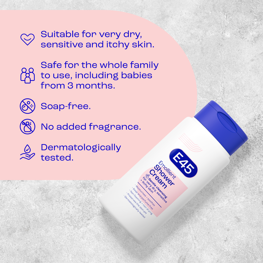 E45 Emollient Shower Cream 200Ml