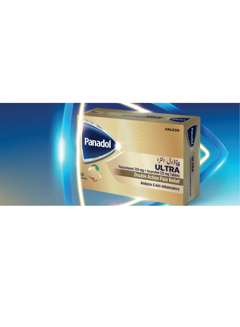 Panadol Ultra Double Action Pain Relief Cap 20S