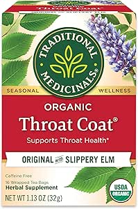 TM ORGANIC THROAT COAT W/ SLIPPERY ELM TEA 16S