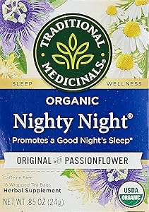 TM ORGANIC NIGHTY NIGHT CHAMOMILE&PASSION TEA 16S