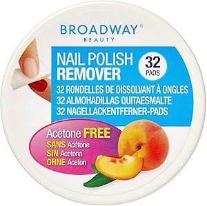 Broadway Peach Nail Polish Remover Pad 32S