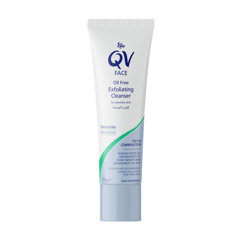 EGO QV OIL FREE EXFOLIATING CLEANSER 75G