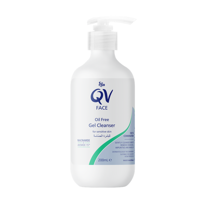 EGO QV OIL FREE GEL CLEANSER PUMP 200ML