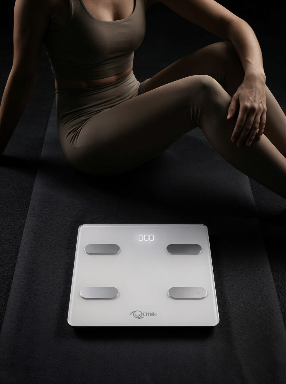 QUTEK QCS20G WHITE STEPS BODY COMPOSITION SCALE