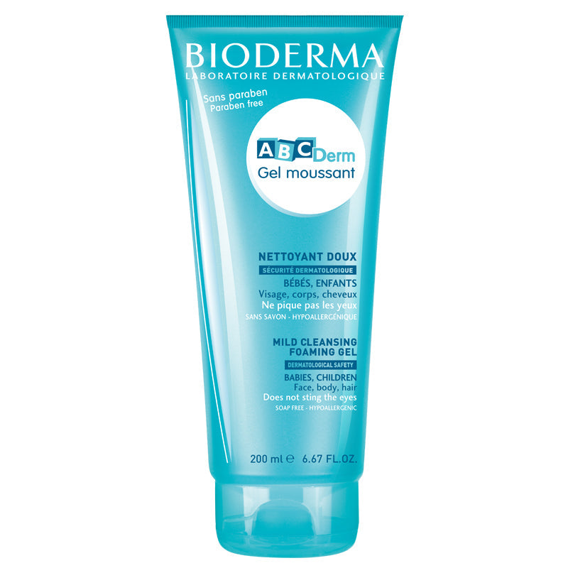 Bioderma ABCDerm Gel Foam 200ml - Foaming gel for delicate skin.