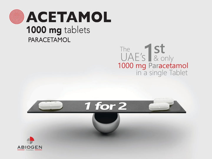 Acetamol Paracetamol 1000mg Tablets 16s