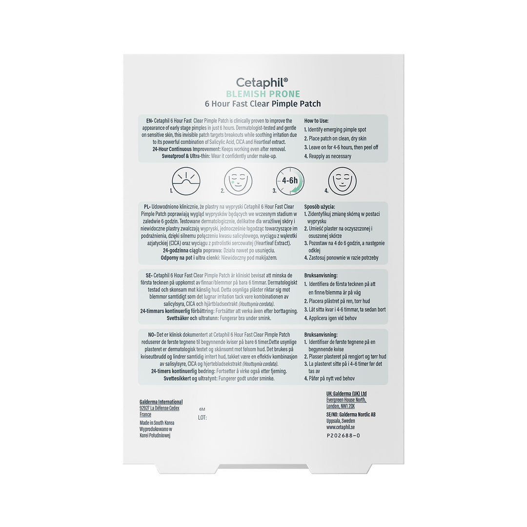 Cetaphil 6Hr Fast Clear Pimple Patch 24S