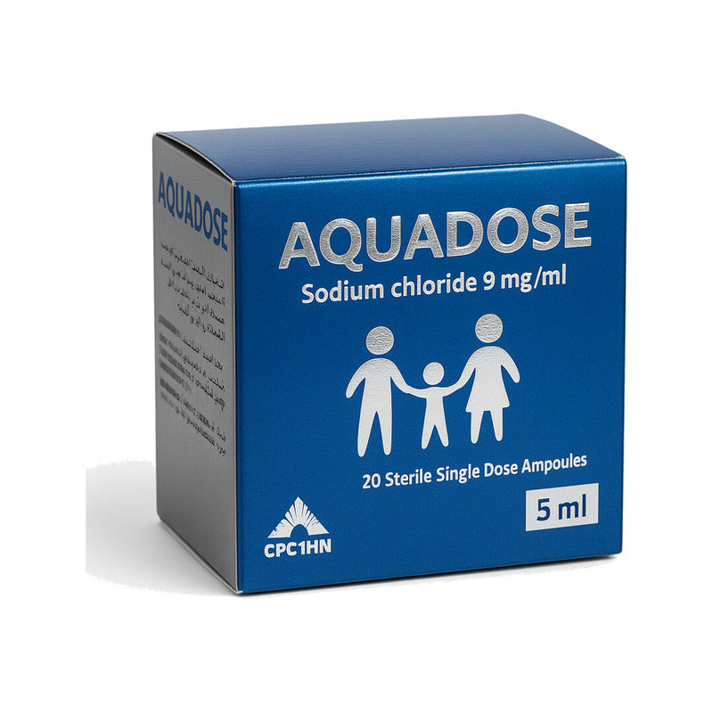 Aquadose Sodium Chloride 9mg/ml Ampoules 20pcs