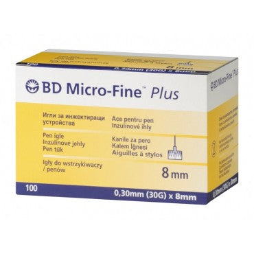 BD Micro-Fine Plus Needle 30Gx8Mm 100S