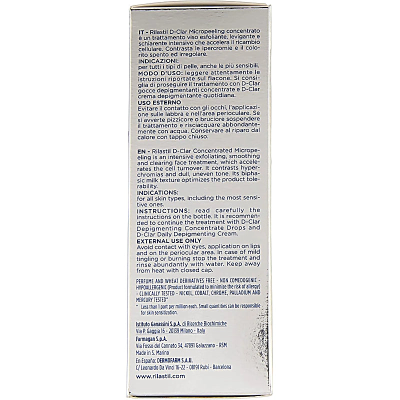 Back of a skincare product packaging with text and branding1