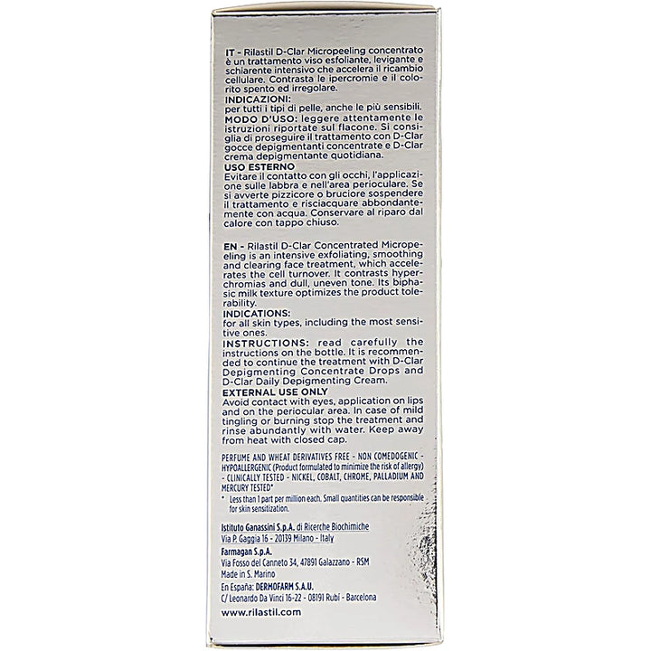 Back of a skincare product packaging with text and branding1