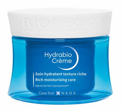 Bioderma Hydrabio Cream 50ml - Moisturizing cream for dehydrated skin.