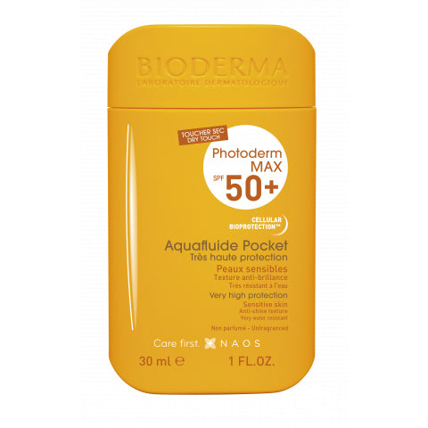 Bioderma Photoderm Max Aquafluide Pocket SPF50 - Compact sunscreen for daily sun protection.