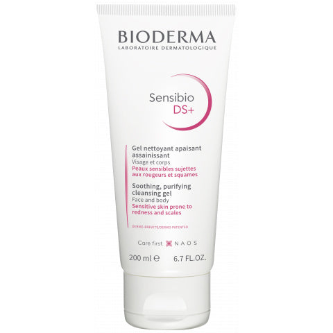 Bioderma Sensibio DS Foaming Gel 200ml - Anti-redness cleanser for sensitive skin.