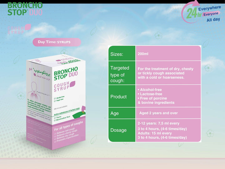 Bronchostop Duo Cough Syrup 200ml