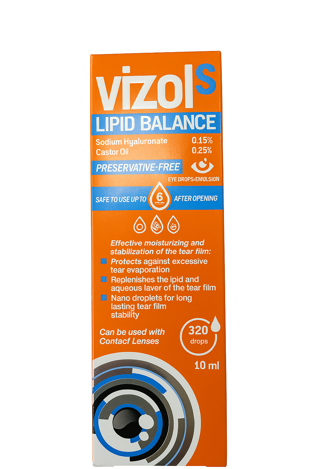 VIZOL S LIPID BALANCE OPHTHALMIC DROPS 10ML