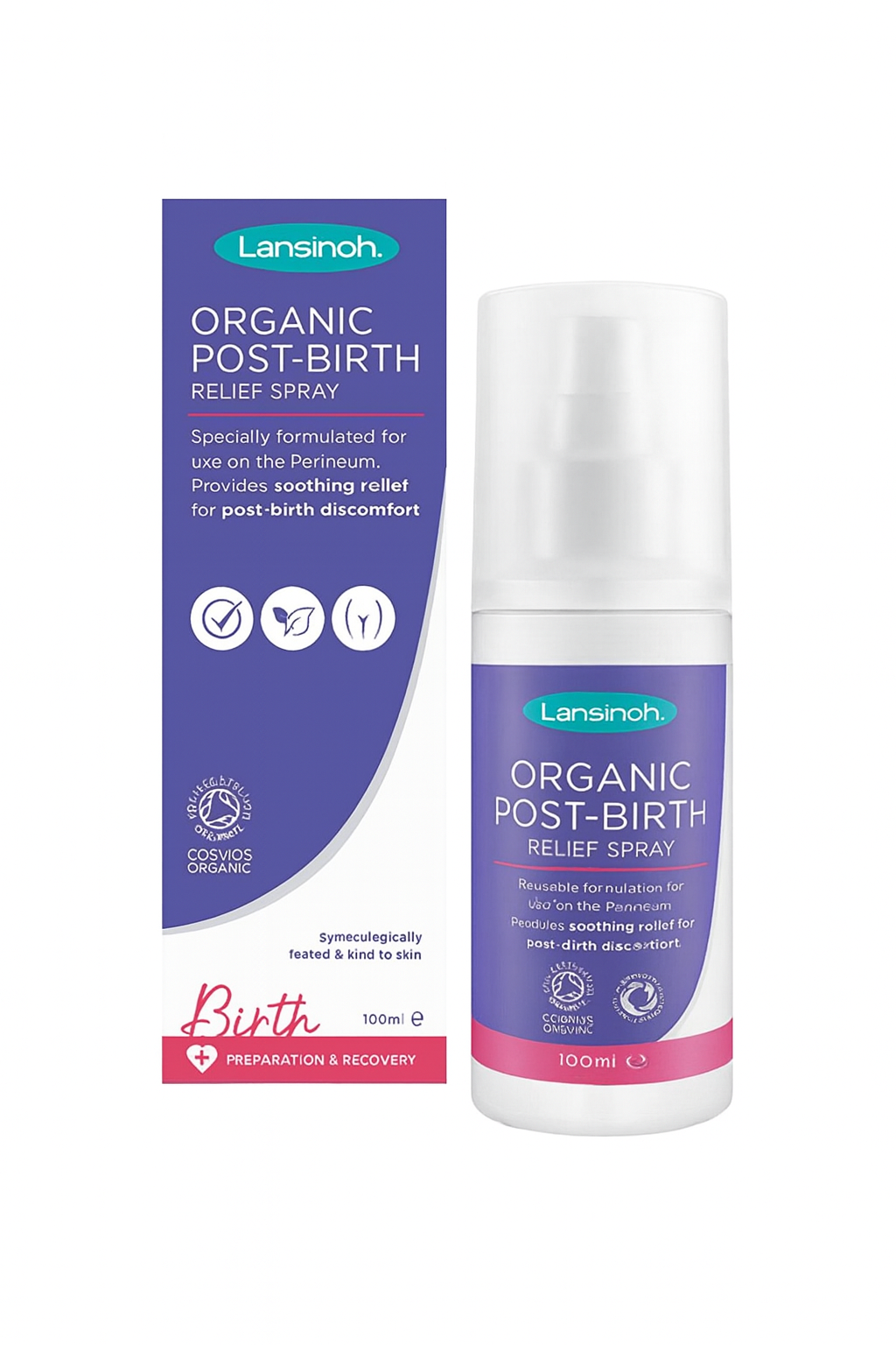 Lansinoh La3266 Organic Post-Birth Relief Spray 100Ml