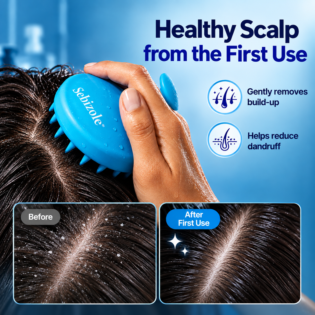 Sebizole Twin Pack 2 x 100ml + Free Scalp Massager