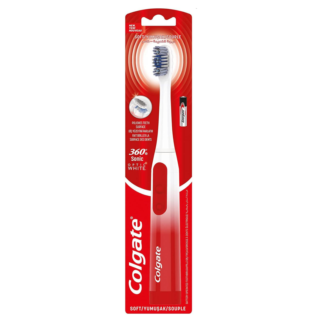 Colgate Toothbrush Soft Optic White Sonic 360 Power