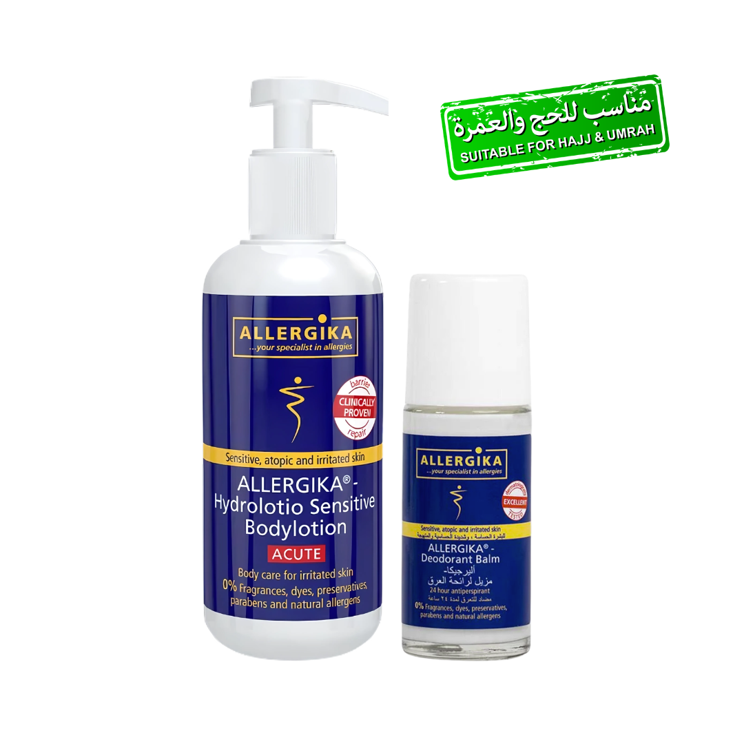 Allergika Hajj kit (  Hydrolotio Sensitive Body Lotion +  Deodorant Balm )