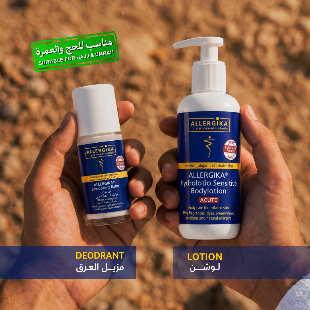 Allergika Hajj kit (  Hydrolotio Sensitive Body Lotion +  Deodorant Balm )