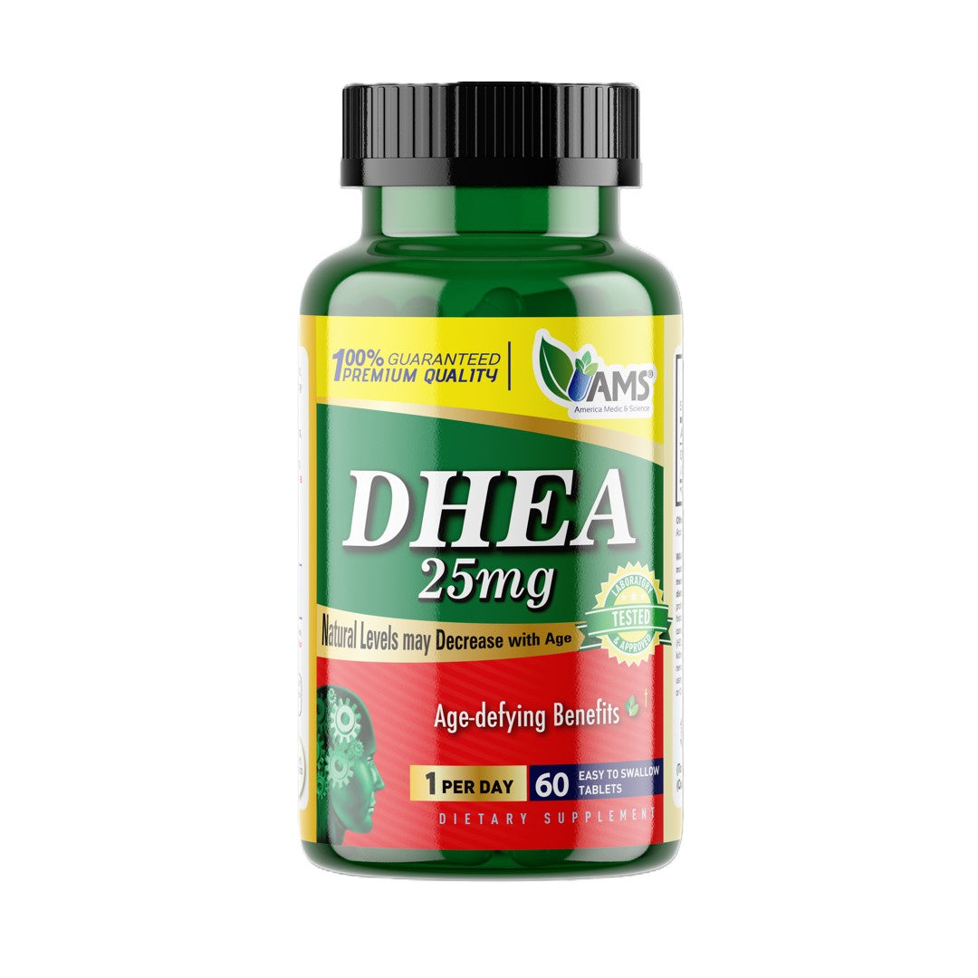 AMS DHEA 25mg Tablets 60s