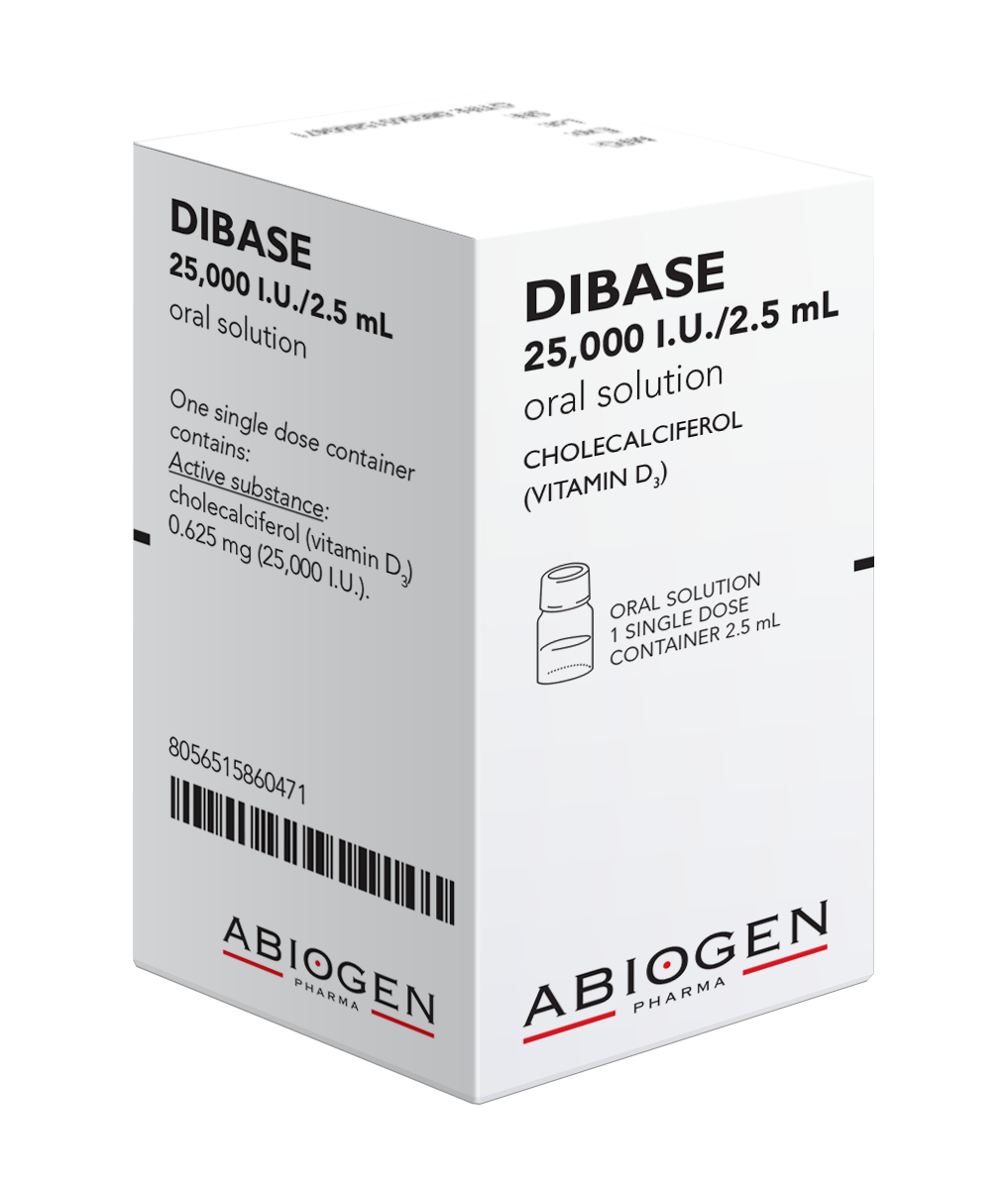Dibase Oral Solution Unit Dose 1 Vial 25000 IU