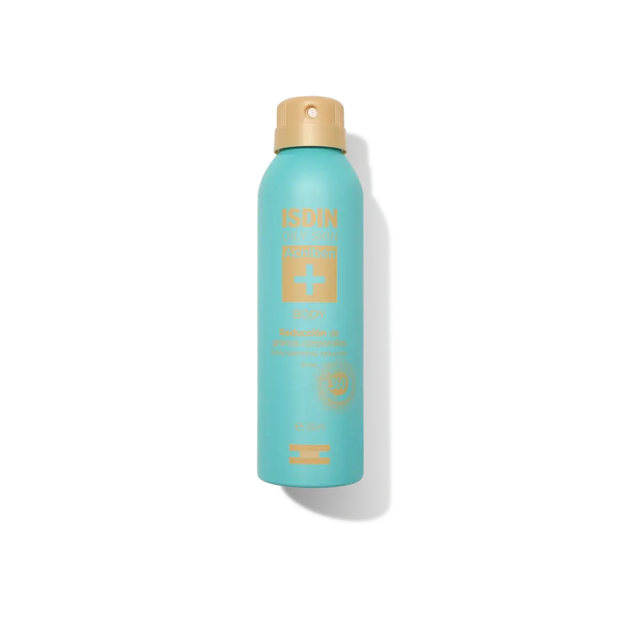 ISDIN Teen Skin Acniben Body Blemishes Spray 150ml for oily, acne-prone skin with salicylic and glycolic acid.