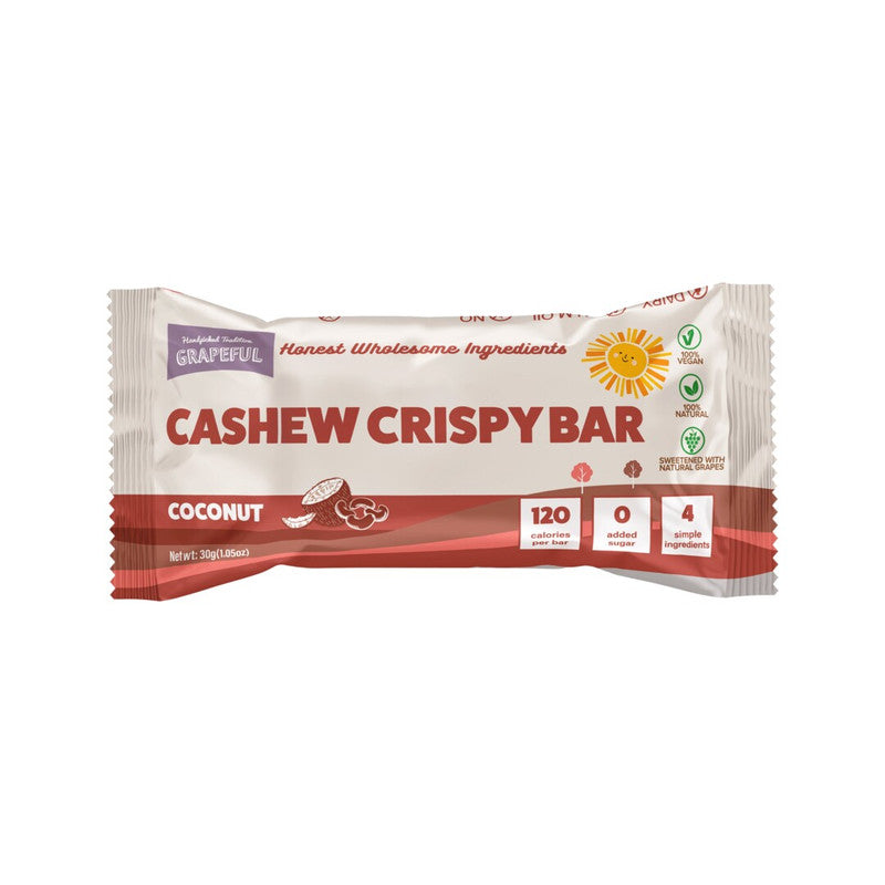Grapeful Cashew Crispy Coconut Bar 30g 20s