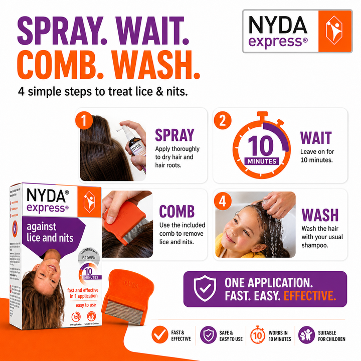 Nyda Express Against Lice & Nits Spray 50ml