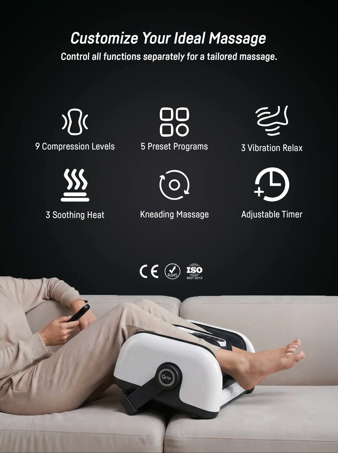 QUTEK BOUNCE 360 WHITE DEEP THERAPY MASSAGER