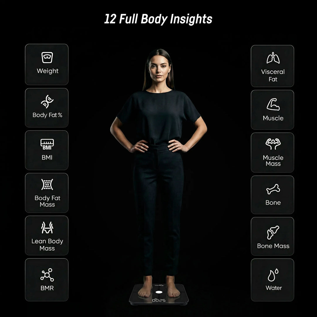 QUTEK QSP511 BLACK STEPS BODY COMPOSITION SCALE
