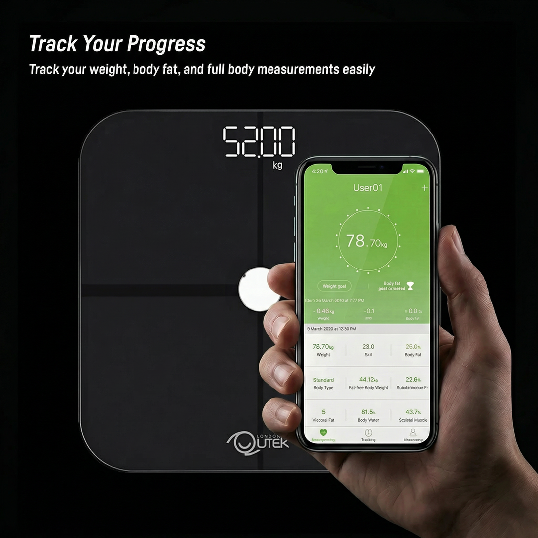 QUTEK QSP511 BLACK STEPS BODY COMPOSITION SCALE