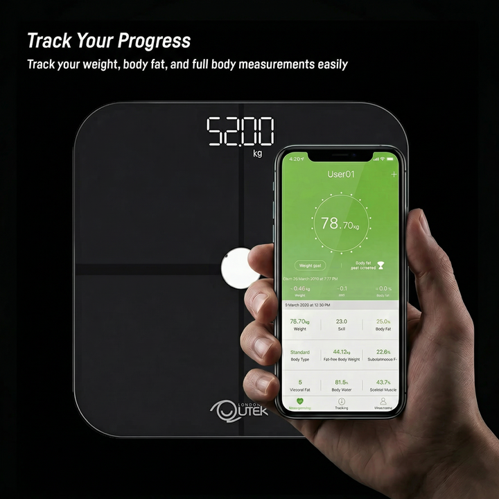 QUTEK QSP511 BLACK STEPS BODY COMPOSITION SCALE