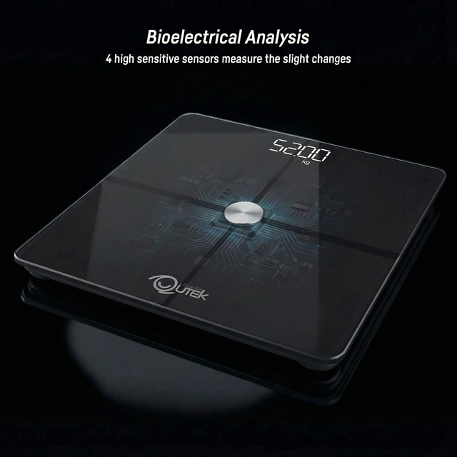 QUTEK QSP511 BLACK STEPS BODY COMPOSITION SCALE