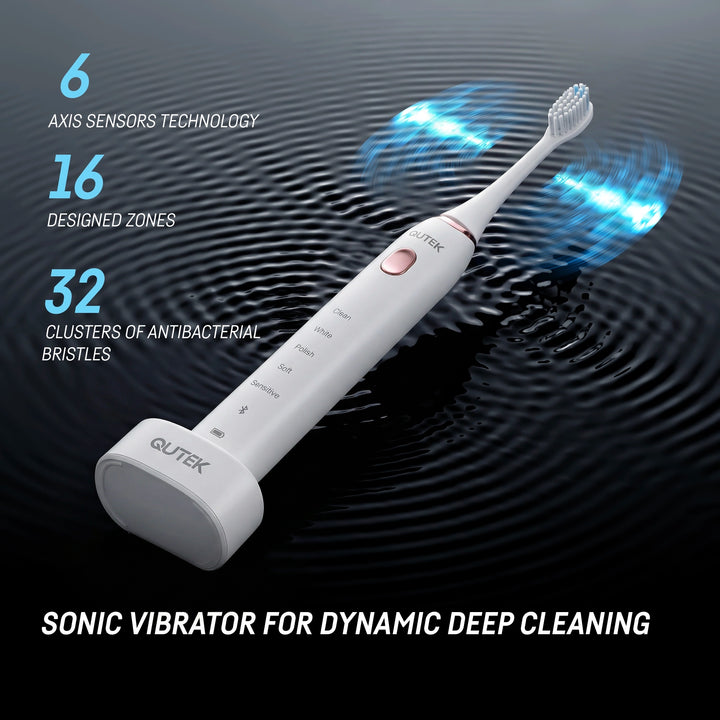 QUTEK QT-1741 WHITE DENTICARE SMART SONIC TB