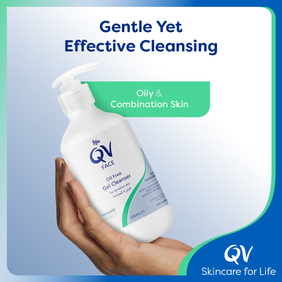 EGO QV OIL FREE GEL CLEANSER PUMP 200ML
